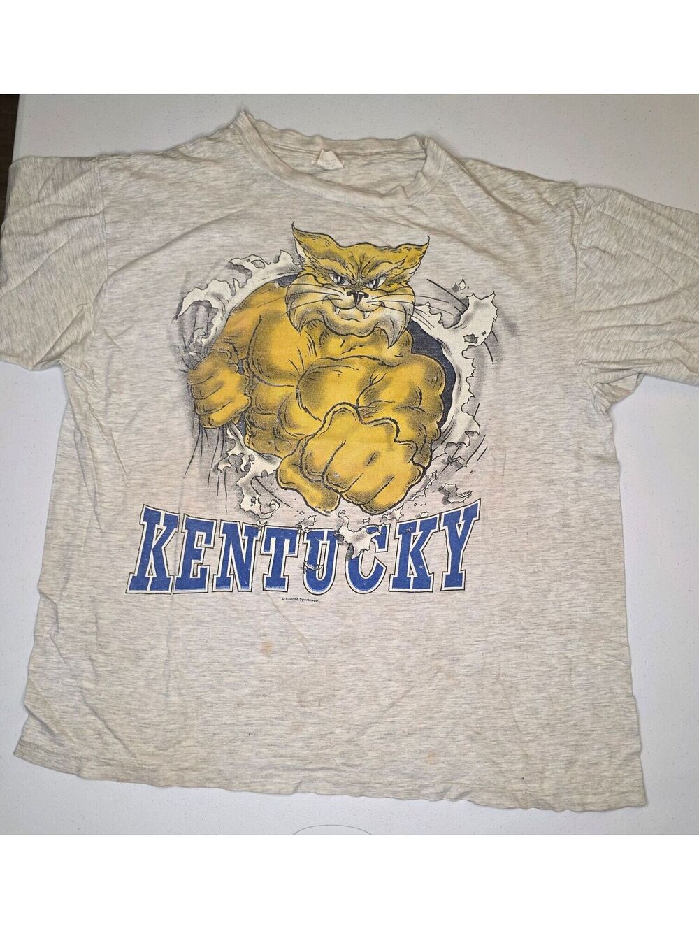 90s NCAA Kentucky Wildcats Breakthru Single Stitch Tee